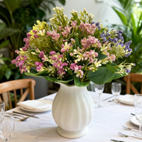 9 Têtes de Fleurs Artificielles de Gypsophile Réalistes pour Mariage, Décoration de Vase Intérieur