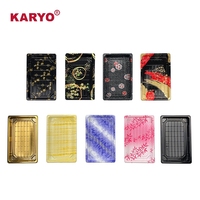 KARYO 1109 Vente en gros Récipient alimentaire jetable en plastique PET pour sushi plateau en plastique avec couvercle anti-buée transparent