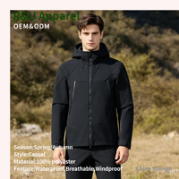 Veste Softshell Imperméable pour Hommes, Coupe-Vent d'Extérieur, Logo Personnalisé, Veste Softshell Coupe-Vent pour Hommes
