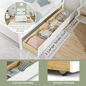 <span class=keywords><strong>Lit</strong></span> simple pour enfants en bois massif économique à bord large pliable avec tiroir <span class=keywords><strong>Lit</strong></span> superposé moderne pour garçon et fille Chambre d'école <span class=keywords><strong>Lit</strong></span> princesse - Product Image 5