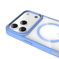 Étui de téléphone magnétique puissant pour iPhone 18 Pro Max, coque en acrylique pour iPhone 18 Pro, touches de caméra en aluminium, logo personnalisé, emballage LM053