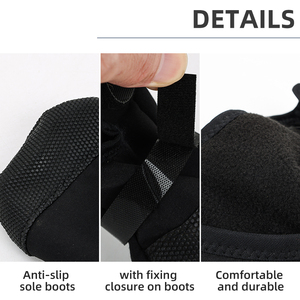 Stivaletti antiscivolo da fabbrica per animali domestici scarpe e calzini caldi in gomma Sole antiscivolo che mantengono le zampe dei cani asciutte e pulite - Product Image 2