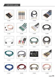 Une paire Hifi 2 Rca à 2 Rca OCC câble plaqué argent amplificateurs de puissance/mélangeurs/carte <span class=keywords><strong>son</strong></span> Hifi Rca mâle à mâle câble stéréo - Product Image 6