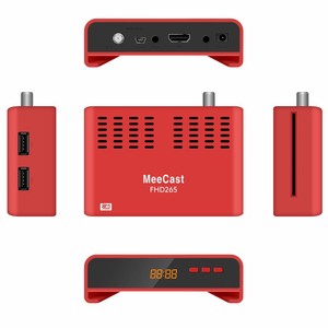 Receptor de <span class=keywords><strong>TV</strong></span> Satelital DVB-S2 para <span class=keywords><strong>Canales</strong></span> Árabes GX6605H1 1080P H.265 FTA ECOS OS USB Wi-Fi/LAN Dongle Set-top Box - Product Image 5