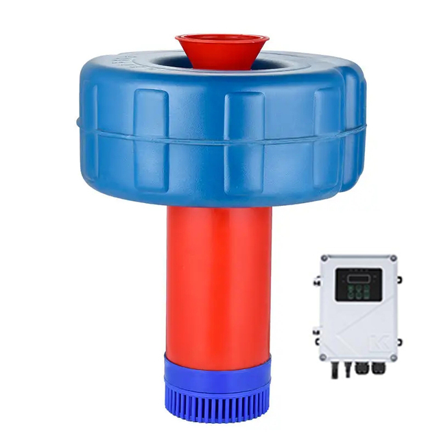 Kepeida DC 72V 1100W Fish Pond Pump Solar Powered Pond Aerator Solar Floating Pond Oxygenator Pump for Aquaculture