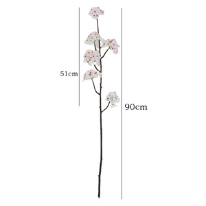 Artificial Pear Blossom <b>Branches</b> White Silk Flowers High Simulation Oriental Style Wedding Home Decor Props - Product Image 5