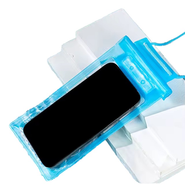 Knit PVC Three Layer Sealing Mobile Phone Waterproof Pouch for Outdoor Water Sports Universal Clear IPX8 Waterproof Ins Style