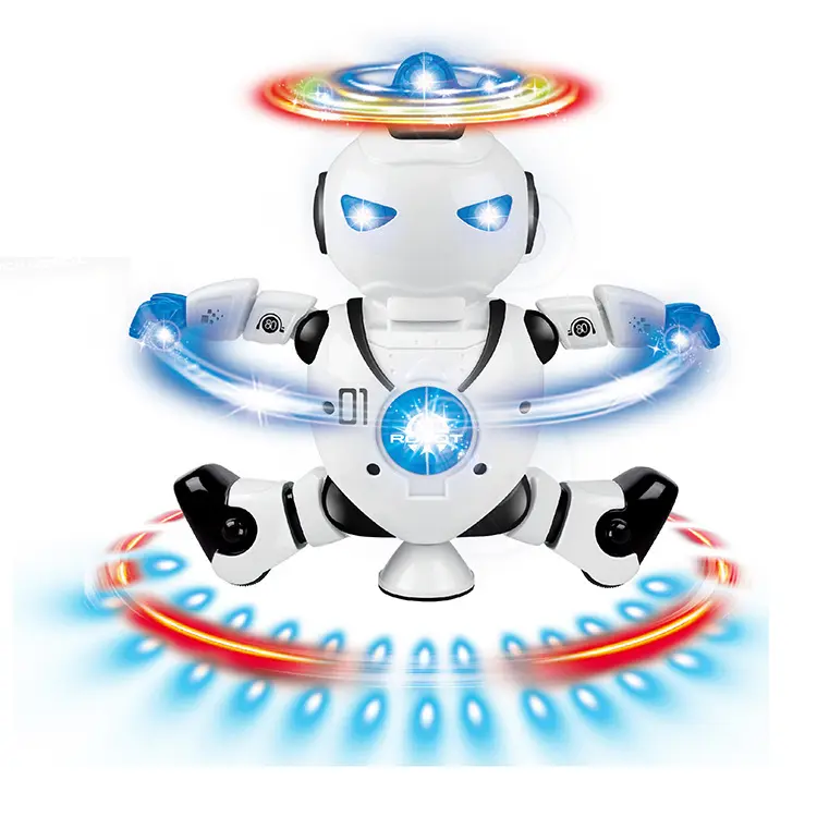 Produk Baru Mainan Anak Laki-laki Elektrik Mainan Edukasi Menari Anak Robot Mainan Tari Pintar dengan Lampu Musik