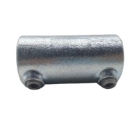 A149A Raccords de tuyauterie en fonte malléable à pince galvanisée de 26.9mm Connecteur de tuyau en fonte à manchon galvanisé à chaud 1 pièce quantité minimale de commande