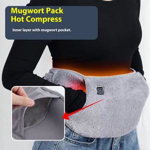 Al por mayor Cinturón uterino calentador de grafeno de 3 niveles, a prueba de frío, para manos y cintura, con recarga USB, calentador abdominal - Product Image 6