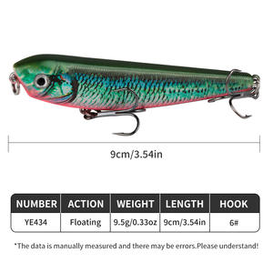 Leurre de jigging pour bar, yeux 3D, écailles simulées, hameçons barbelés, appât dur pour la pêche en mer et au fond - Product Image 3