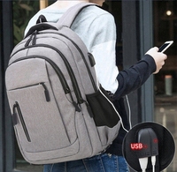 Sac à dos pour ordinateur portable 2025 grande capacité en tissu Oxford, résistant à l'eau, avec port USB, idéal pour les voyages d'affaires et les étudiants universitaires