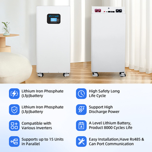 Système d'énergie solaire 48v Lifepo4 batterie batterie de stockage d'énergie domestique avec roues - Product Image 6