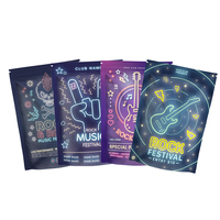 Pochette debout pour impression numérique 3.5g 3.5g Emballage en mylar en stock Sac anti-odeur Boîte et sac holographique en mylar 3.5