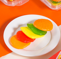 Vente chaude de nourriture halal rapide bonbons gommeux en forme de hambourg