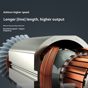 Martillo Eléctrico Ligero 3 en 1 WU345 800W 220V, Taladro Percutor de Doble Propósito, Pico Eléctrico de Alta Potencia para Concreto - Product Image 2