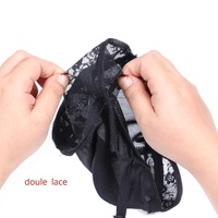 Vente en Gros Casquettes à Perruque Ventilées Mono U Part à Fermeture Réglable en Maille Spandex Dôme Full Lace pour la Fabrication de Perruques avec Logo Personnalisé