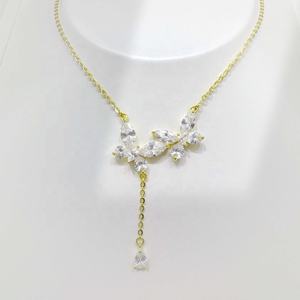 Collier femme en argent sterling 925 plaqué or avec zircon 3A, motif animal, meilleurs amis, tendance, superposable, nœud, prix usine - Product Image 3