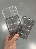 Coque de sac à dos colorée en forme de glaçon 2-en-1 avec panneau arrière détachable et accessoire DIY pour étui de téléphone