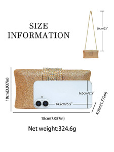 Polyester Cross-border New Style Celebrity Shoulder Bag All-match Dinner Crossbody Party Evening Fashion <b>Clutch</b> Bag Tanjing - Product Image 5