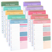 Libreta Personalizada de Lista de Tareas Diarias, Agenda Diaria de 5x8 Pulgadas, 50 Hojas, Libreta Espiral para el Aula, Oficina, Planificación de Trabajo