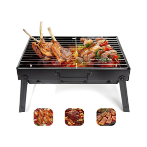 Barbecue portable carré en acier inoxydable de haute qualité, pliable, produit OEM/ODM - Product Image 1