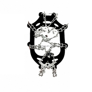 Crampons antidérapants à 24 pointes en acier inoxydable et silicone pour hommes et femmes, pour la marche sur la <span class=keywords><strong>neige</strong></span>, la randonnée, la marche, le jogging, la pêche SEOCHP1 - Product Image 1