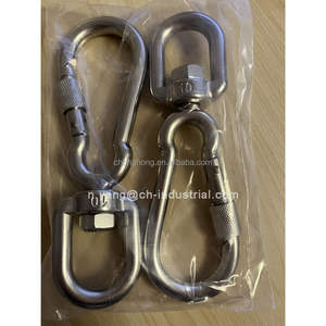 Vente chaude usine : Mousquetons à vis pivotants en acier inoxydable 304, verrouillables, pour l'escalade - Product Image 5