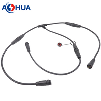 Connecteur Électrique Étanche pour Système d'Agriculture Verticale avec Fiche Mâle et Femelle 2 Broches OEM ODM Faisceau de Câblage