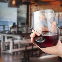 Accessoires pour boissons très demandés, sans BPA, fabriqués à la main, transparents, modernes, uniques, verres à vin en verre borosilicate de haute qualité pour les boissons