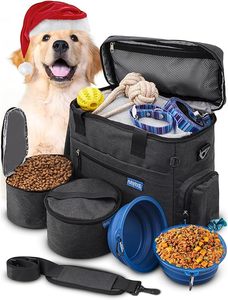 Échantillon gratuit Sac de voyage pour chien Modoker, Ensemble de voyage pour animaux de compagnie pour le week-end Sac de transport pour chien et chat approuvé par les compagnies aériennes avec des poches multifonctions - Product Image 5