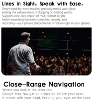 Lunettes Intelligentes IA AR AI-G3 : Dernière Génération, Navigation Flottante, Caméra 13MP 6 Axes en Première Personne, 8+64 Go, Traduction, Vlog Extérieur