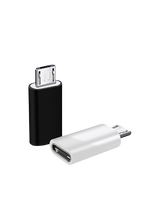 Adaptateur Convertisseur Connecteur Micro USB Femelle vers Type-C Mâle, Câble de Synchronisation de Données Type C vers iPhone iOS 8 Broches Micro USB