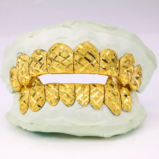 สีเหลืองทอง grillz