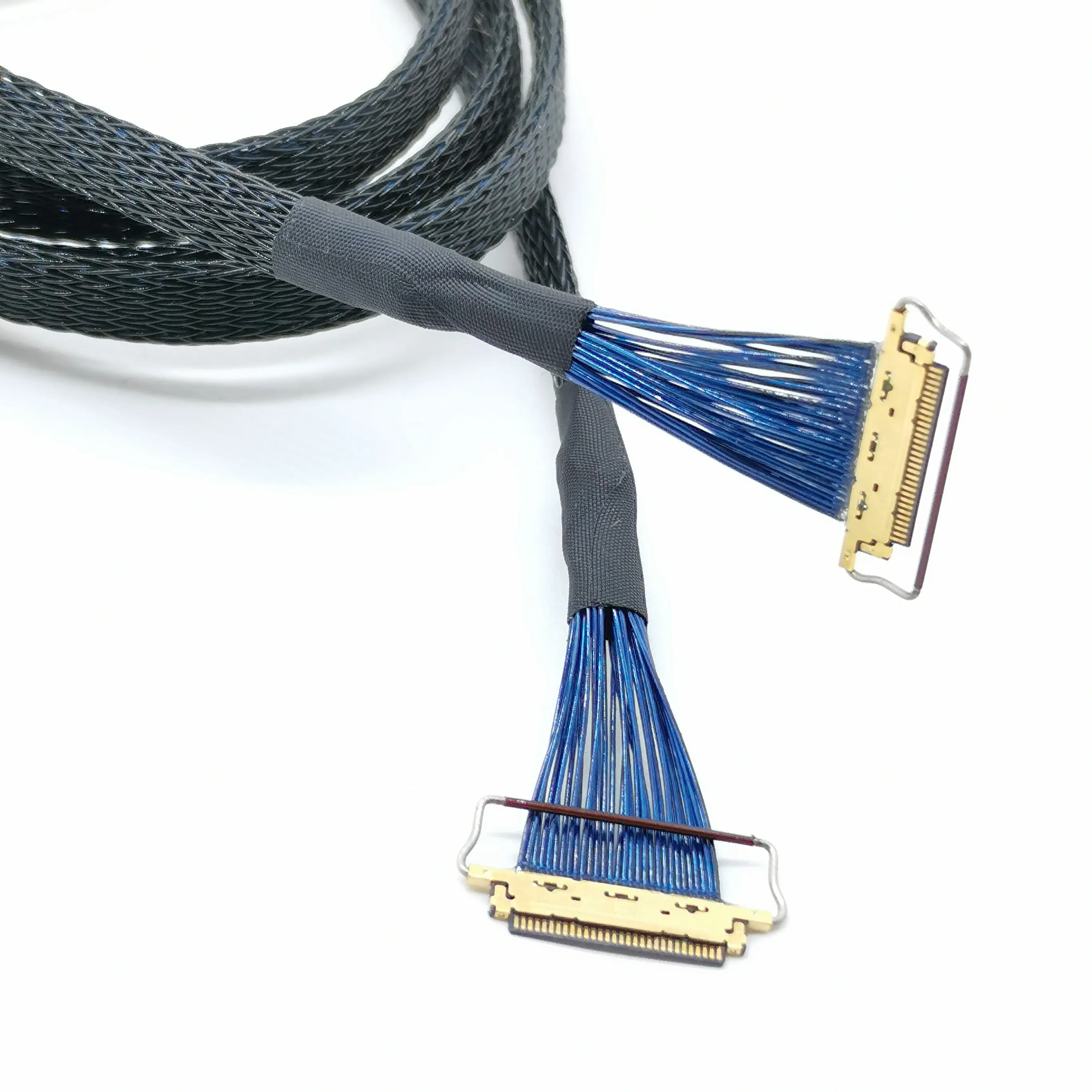 Faw-1233-01 cavo coassiale I-PEX micro LVDS con rete intrecciata in Nylon intrecciato