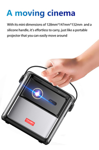 S8 <span class=keywords><strong>3D</strong></span> 4K Mini LED Xách Tay Video Rạp Hát Tại Nhà DLP Thông Minh Android Wifi Đầy Đủ HD 1080P Thông Minh Android Chiếu Với Pin - Product Image 2