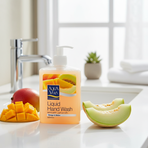 Savon liquide pour les mains AquaVera-Parfumé aux fruits à base de produits chimiques (MANGUE & MELON)-500 ml - Product Image 3