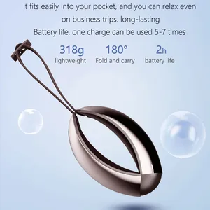2024 Produtos de inovação Massageador ocular elétrico com aquecimento 8 zonas Smart Airbag Vibração Bluetooth Massagem ocular