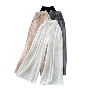 <span class=keywords><strong>Pantalones</strong></span> Largos Casuales de Verano para Mujer, <span class=keywords><strong>Pantalones</strong></span> Anchos con Estampado y Cintura Alta, <span class=keywords><strong>Pantalones</strong></span> para Actividades al Aire Libre, Venta al Por Mayor - Product Image 6