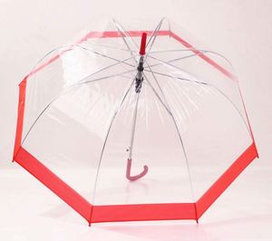 Parapluie pliant pour enfants avec motif licorne en PVC transparent, idéal pour les motos - Product Image 3
