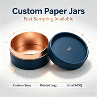 Compostable Kraft Paper Canister Easy Tear Strip Resealable Cap for Instant Coffee Creamer Single Serve