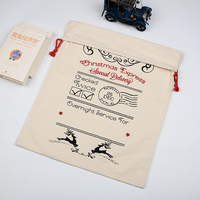 Sacs de Noël vierges en gros pour sublimation, personnalisables, livraison rapide, promotion écologique DIY