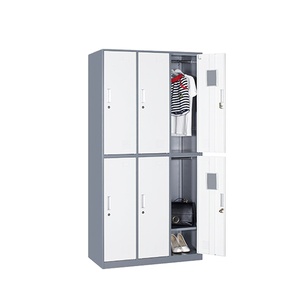 Luoyang Huadu Usine Nouveau Style Toutes Les Tailles bureau meubles en acier <span class=keywords><strong>6</strong></span> portes casier <span class=keywords><strong>vestiaire</strong></span> <span class=keywords><strong>vestiaire</strong></span> - Product Image 1