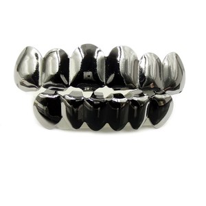 <span class=keywords><strong>2024</strong></span> moda plata chapado en oro cobre Hip Hop Dental Grillz parte superior inferior 5cm cuerpo joyería conjunto aleación para Mujeres Hombres Uso de fiesta - Product Image 4