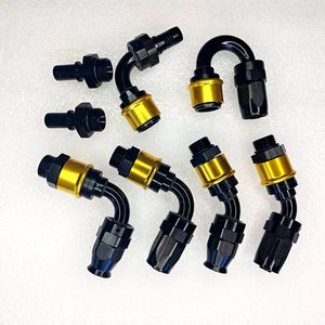 Conectores de Manguera de Liberación Rápida y Engarzado AN4 AN6 AN8 AN10 AN12 de 45, 90 y 180 Grados - Product Image 1