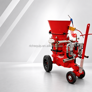Máquina pulverizadora de cemento refractario de alto rendimiento actualizada con motor de aire y bomba de lechada para hormigón proyectado en seco - Product Image 3