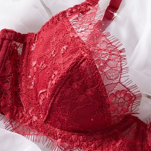 Nuovo Set di Lingerie <span class=keywords><strong>Sexy</strong></span> Europeo e Americano con <span class=keywords><strong>Reggiseno</strong></span> in Pizzo Trasparente e Schiena Scoperta, Mini Intimo per Seno Abbondante - Product Image 4