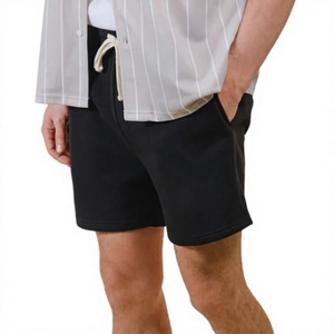 Shorts pour hommes en gros directement de l'usine – Confortables, en tissu tricoté polyester/spandex, avec cordon de serrage, sur mesure, couleur unie - Product Image 6