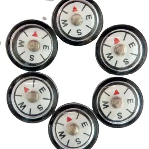 9mm Compasses Dial Small Mini Survival black Compass