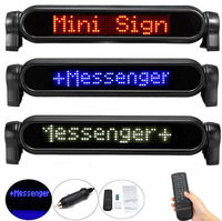 2025 nouveau produit P4.6-7 * 50 usine d'affichage à LED rouge unique Rotation automatique à 360 degrés de l'écran de barre de voiture multilingue